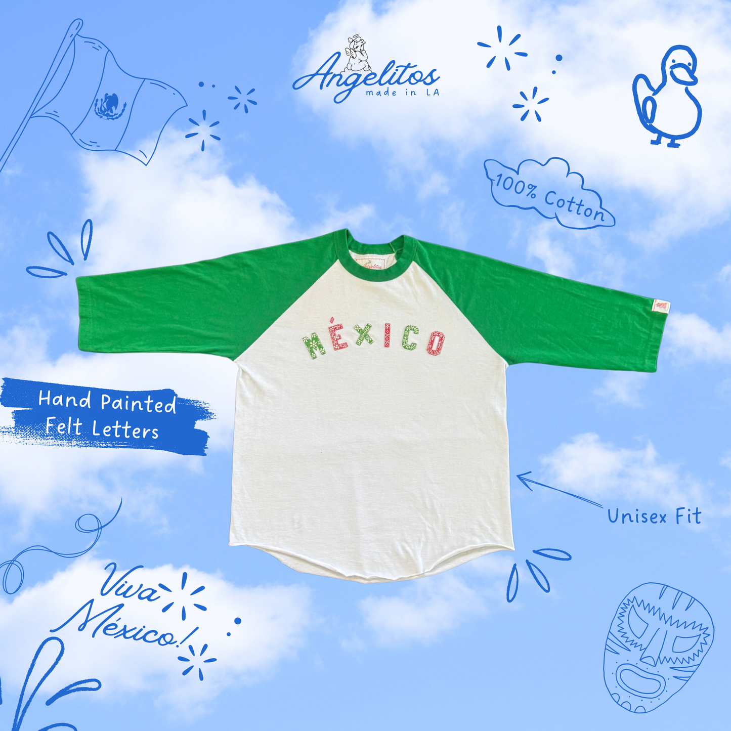 México Hand Painted Tee