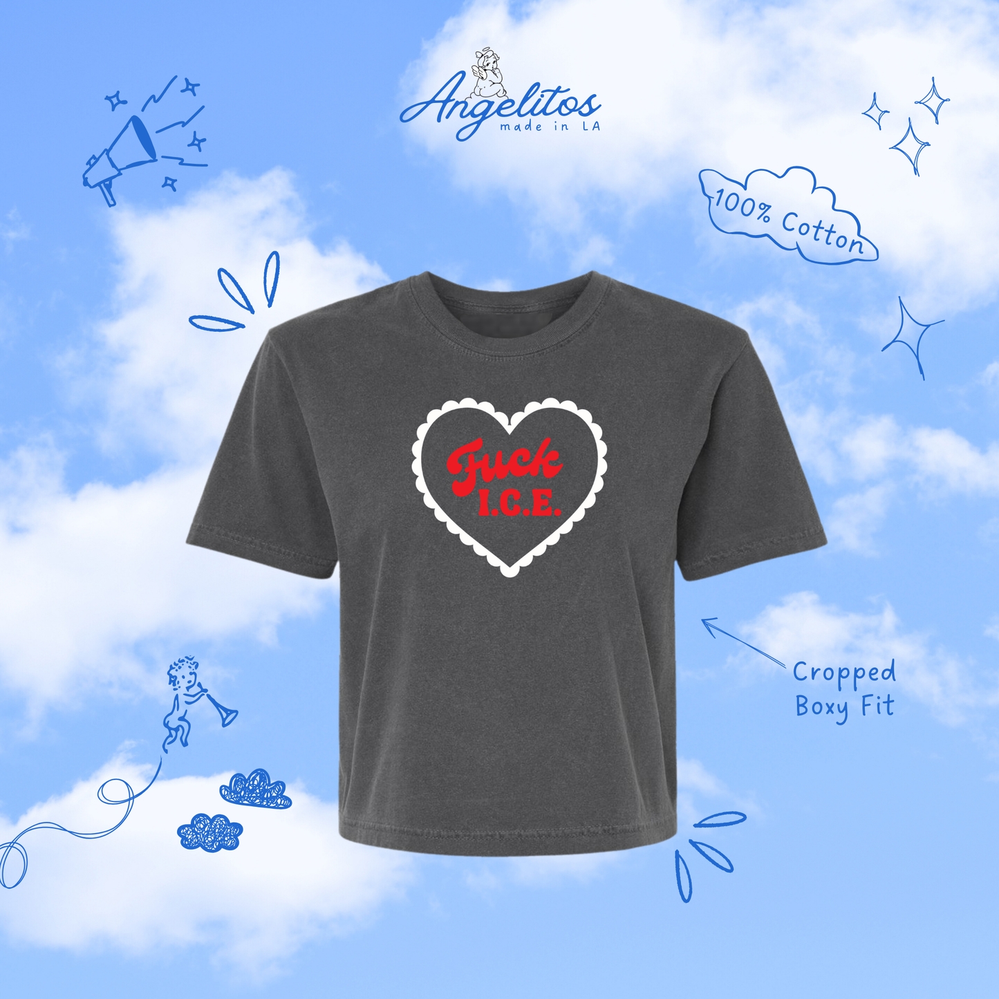 F*** ICE Crop Boxy Tee