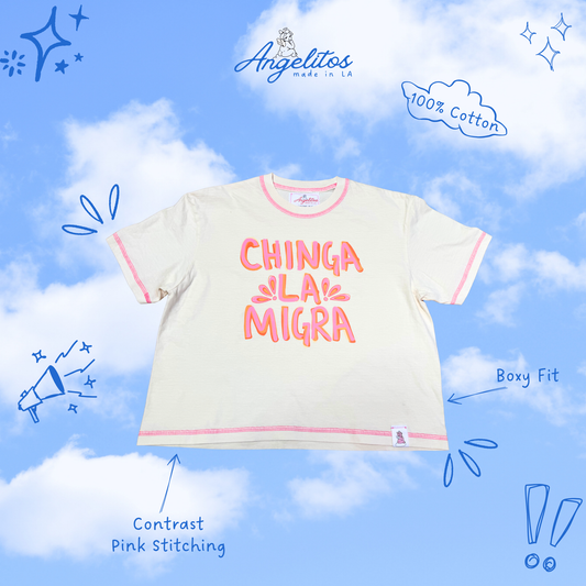 Boxy Tee - Chinga LA Migra Tee