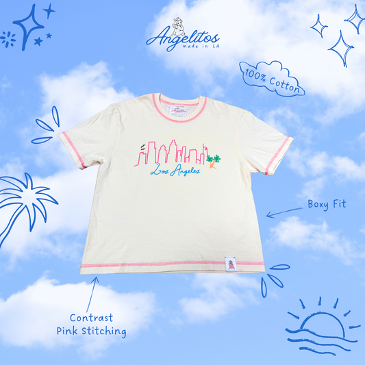 Boxy Tee - LA Skyline